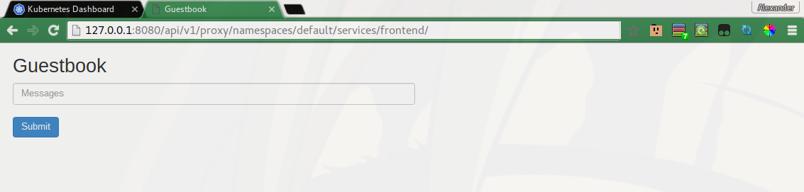 Kubernetes Guesbook App