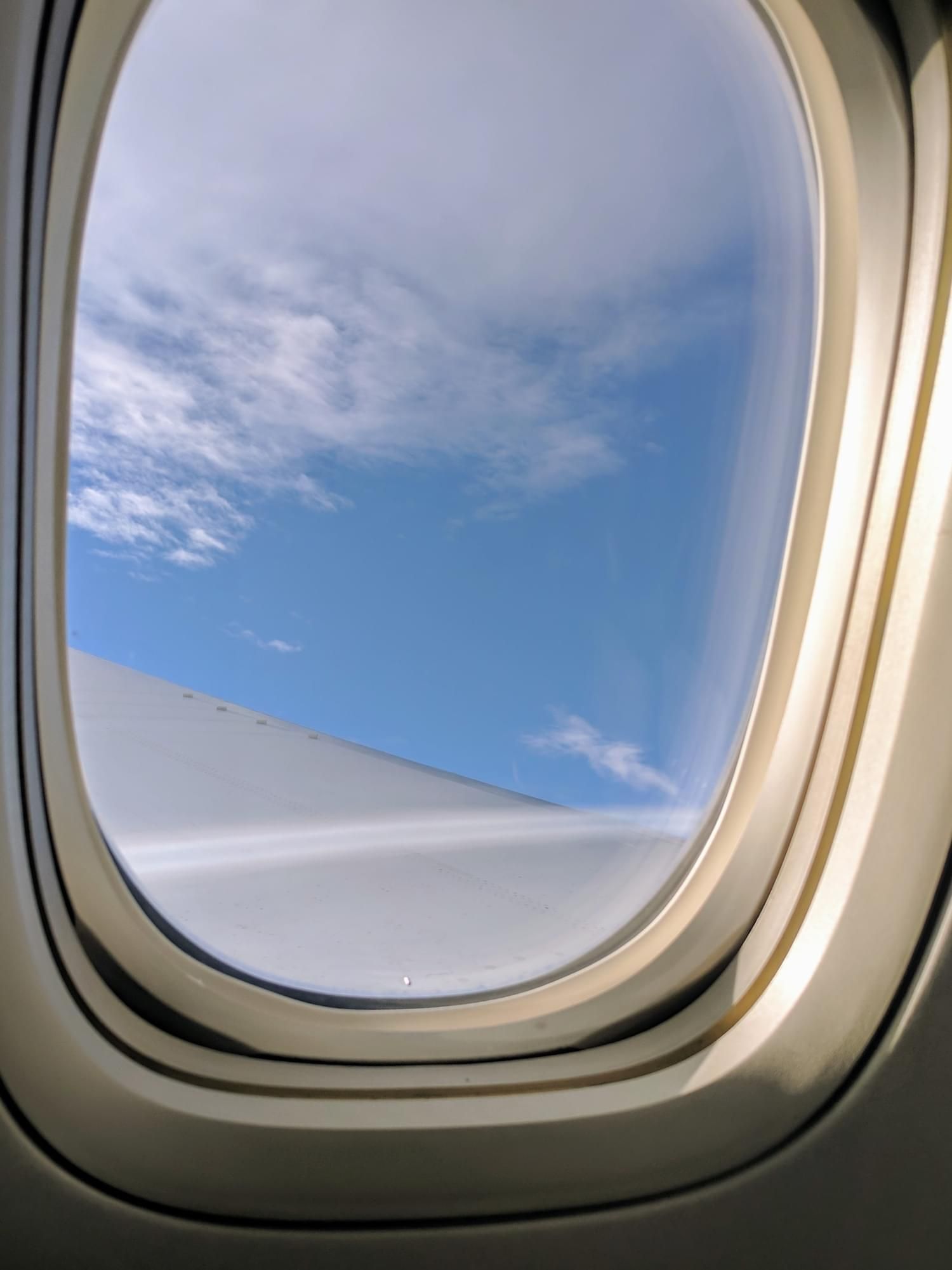 KubeCon: Flight - Look out of airplane window