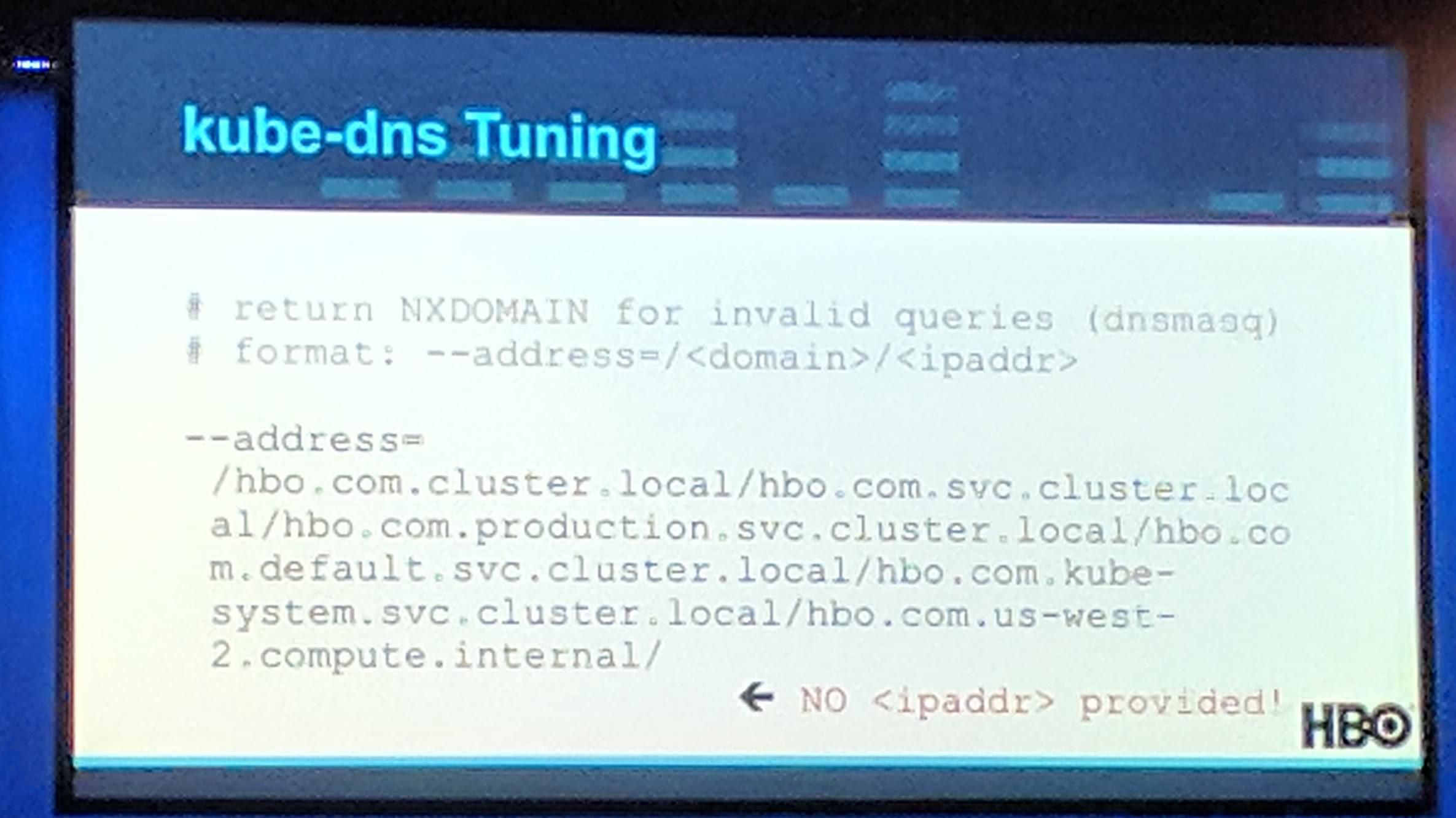 KubeCon: Keynote kube-dns tunning