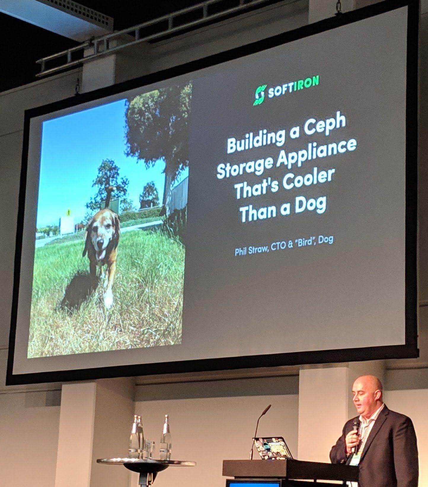 Ceph Day Berlin 2018 - Building a Ceph Storage Appliance That's Cooler Than a Dog, Phil Straw, SoftIron - Title Slide