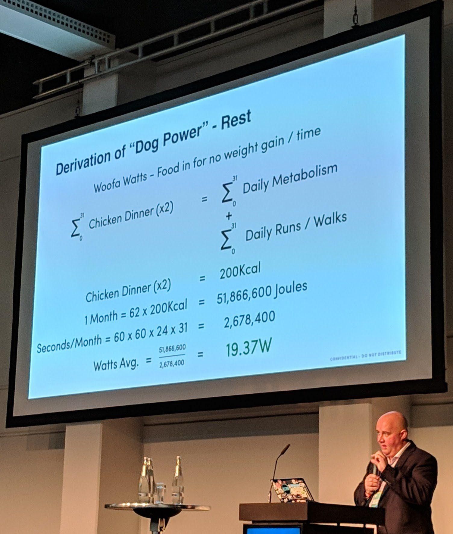 Ceph Day Berlin 2018 - Building a Ceph Storage Appliance That's Cooler Than a Dog, Phil Straw, SoftIron - 'Derivation of "Dog Power"- Rest'