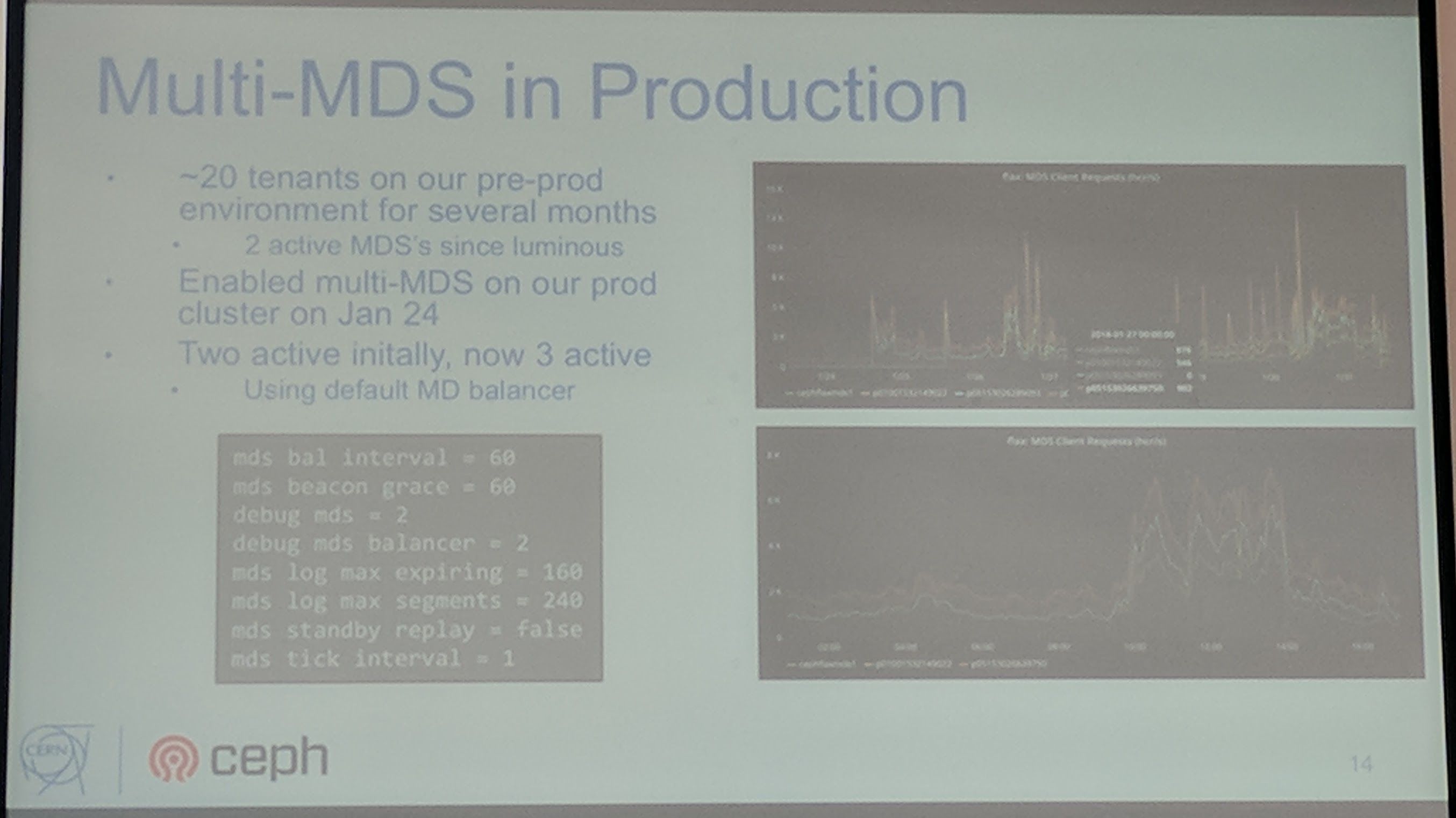 Ceph Day Darmstadt 2018 - Ceph for Big Science - Multi-MDS in Production