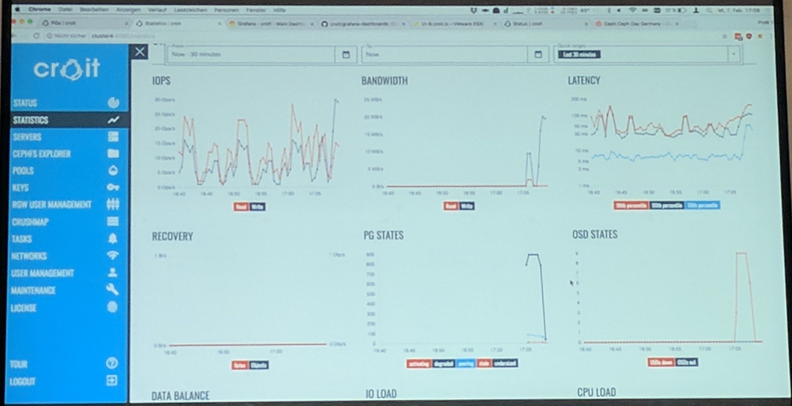 Ceph Day Darmstadt 2018 - Everyone can Build and Maintain a Ceph Cluster with croit - croit Webinterface