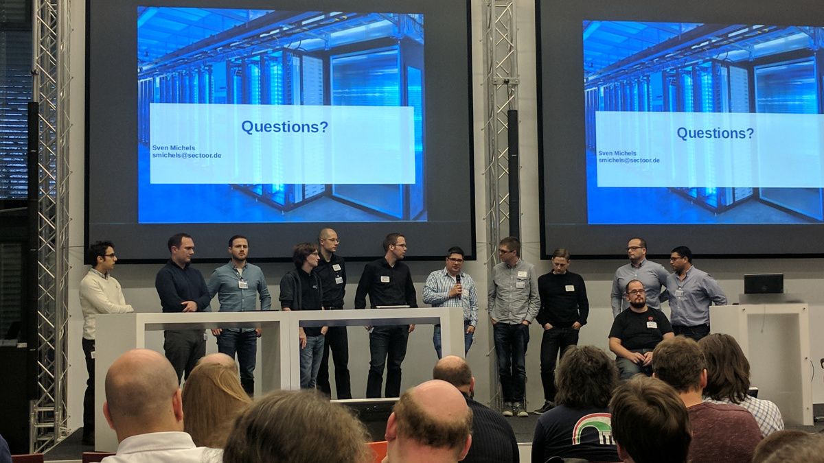 Ceph Day Darmstadt 2018 - Q&A Session - Speaker Lineup