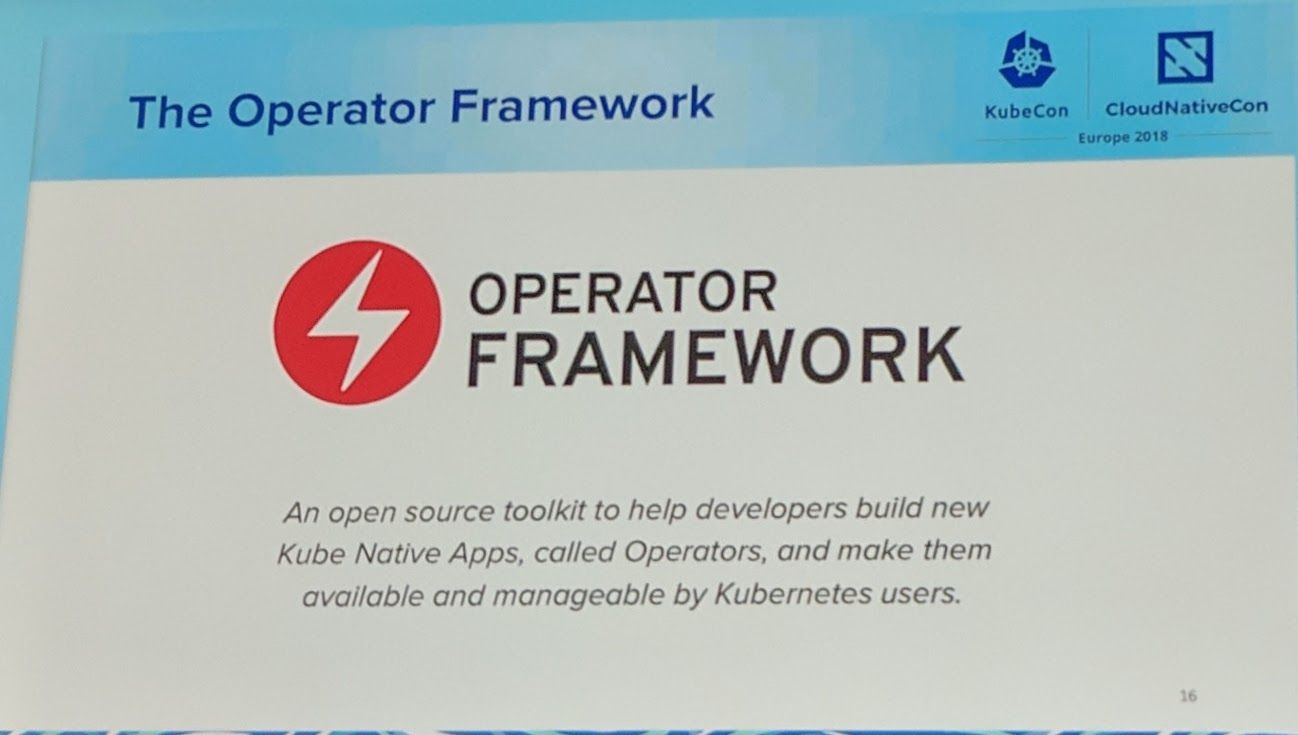 KubeCon - Keynote - The Operator Framework