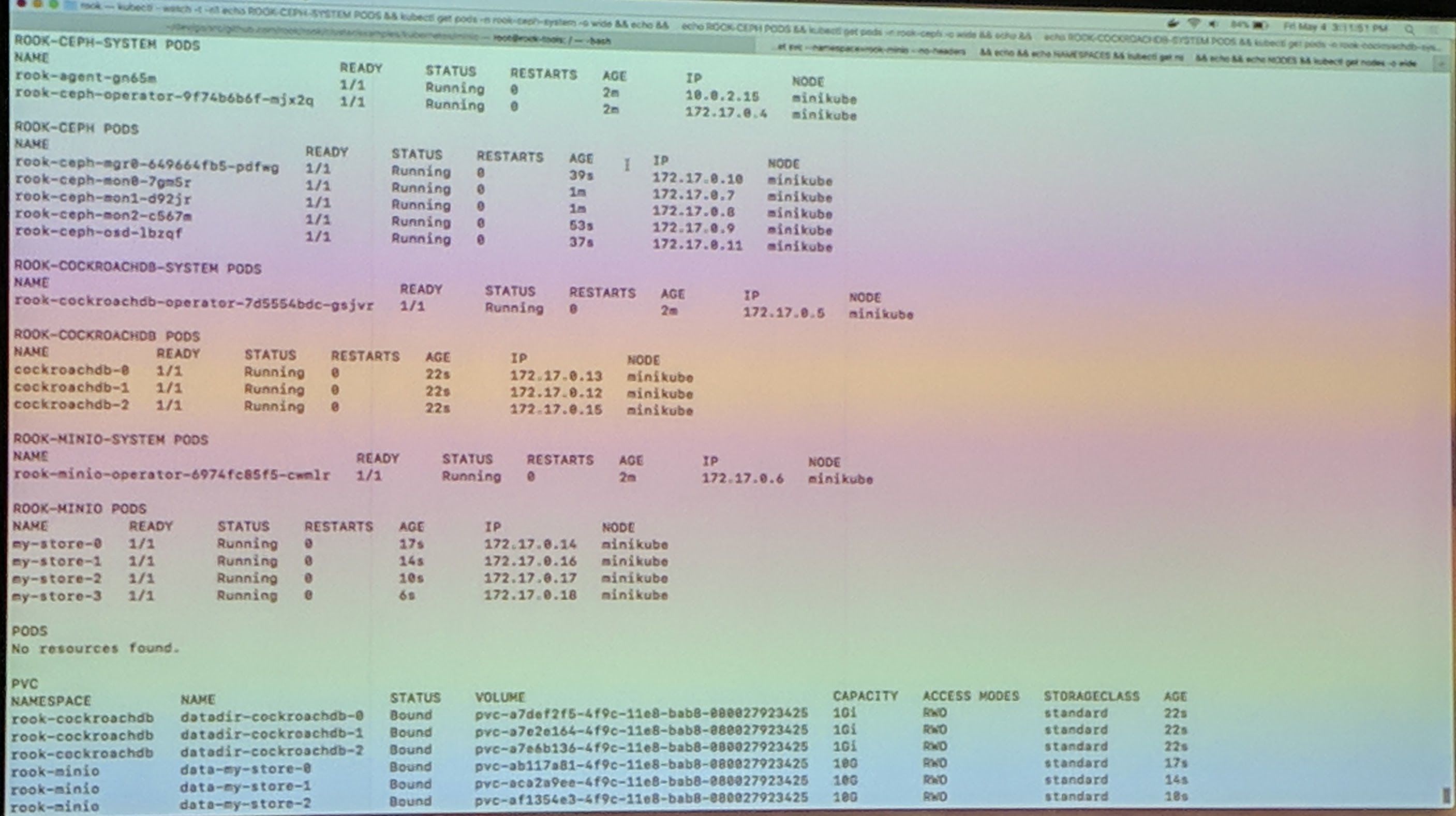 KubeCon - Talk - Kubernetes Runs Anywhere, but Does your Data? - Demo Deployments spawned by a controller through a CRD 1