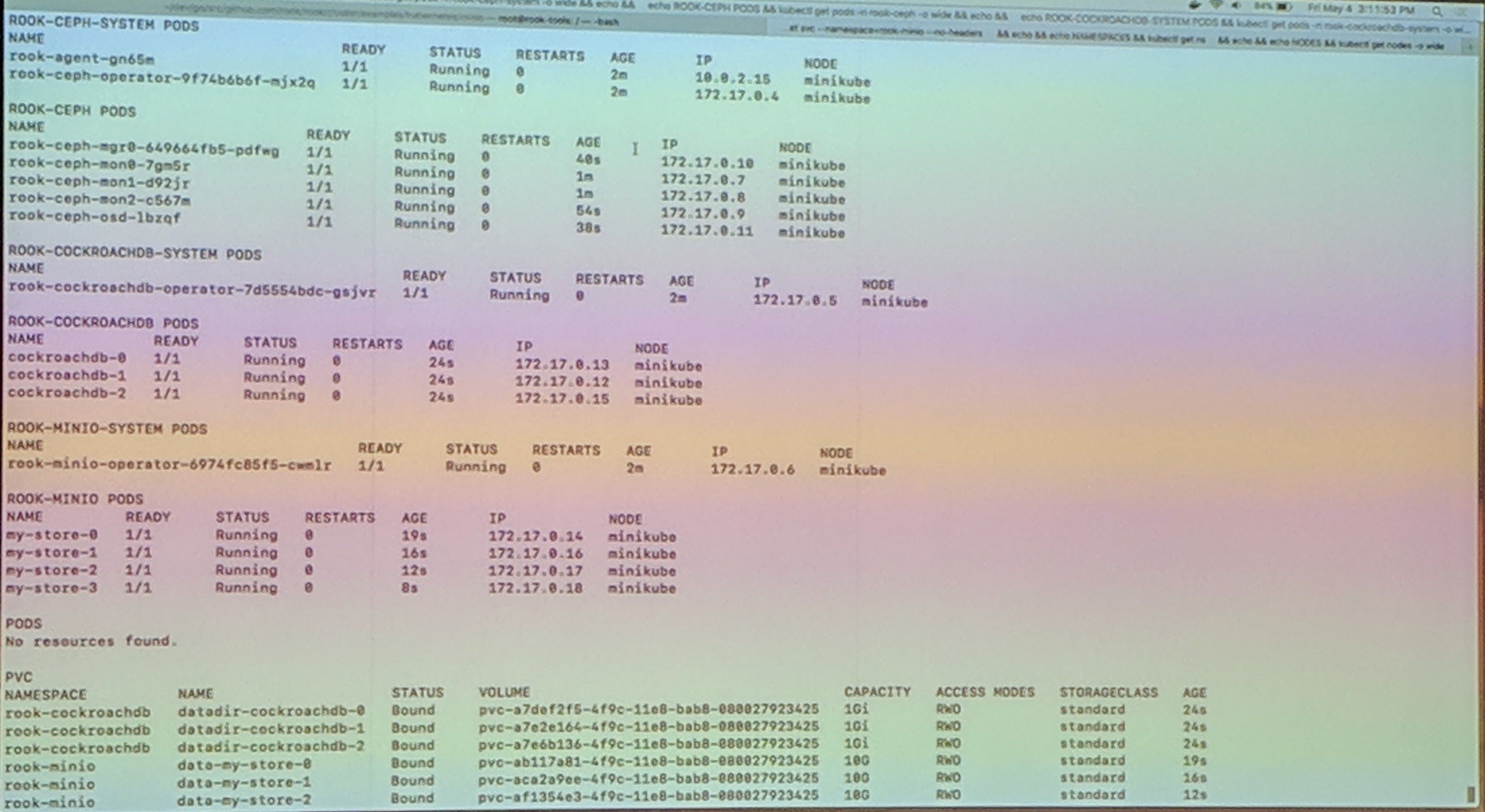 KubeCon - Talk - Kubernetes Runs Anywhere, but Does your Data? - Demo Deployments spawned by a controller through a CRD 2