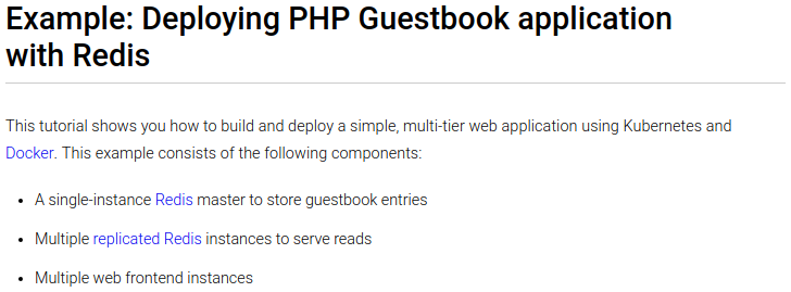 Kubernetes Guestbook Tutorial Content
