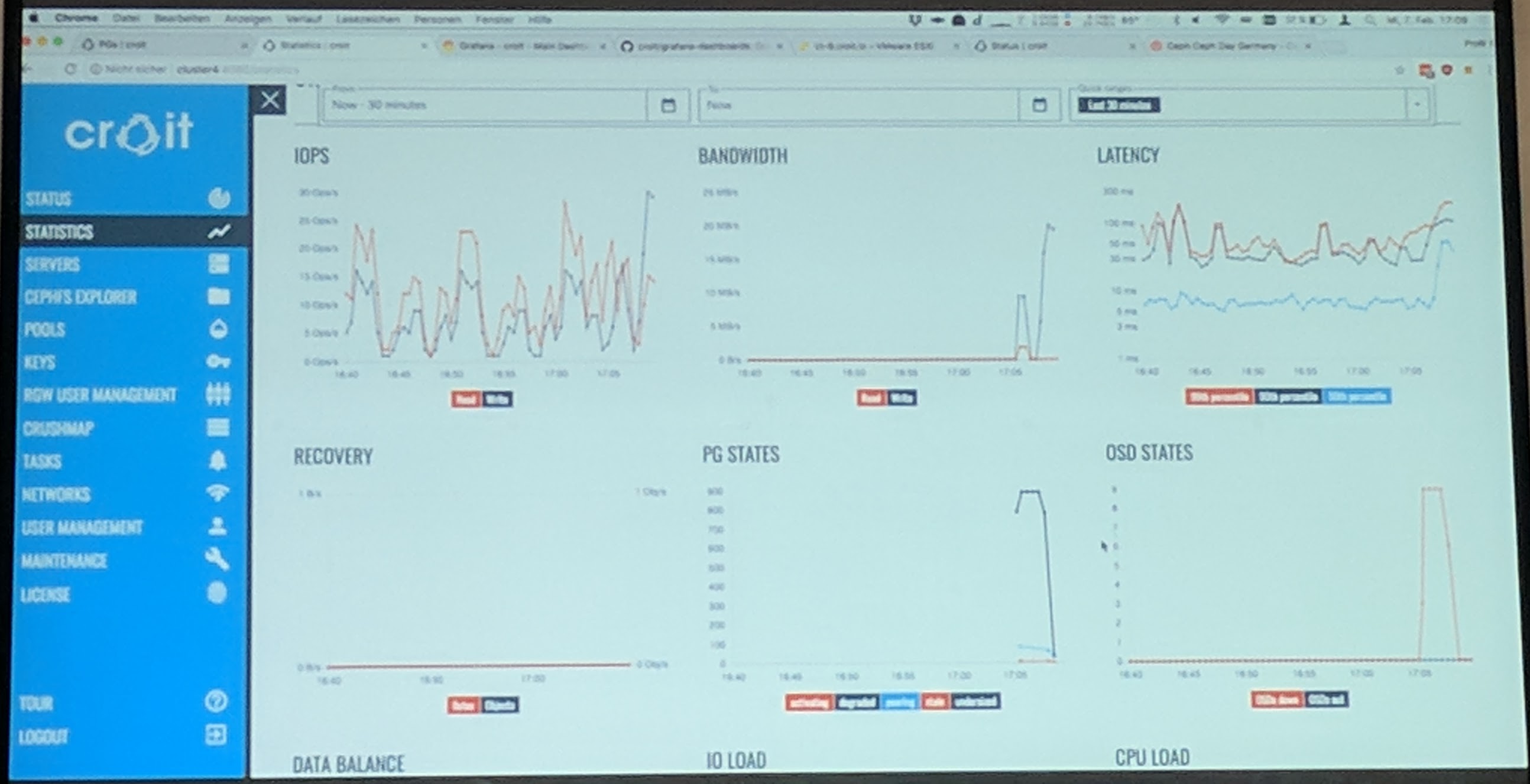 Ceph Day Darmstadt 2018 - Everyone can Build and Maintain a Ceph Cluster with croit - croit Webinterface